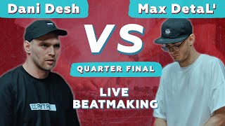 Dani Desh vs Max Detal The saga continuesLive Beatmaking Fingerdrumming V1 Battle 21012022 [upl. by Aicercul]