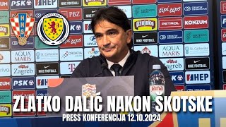 ZLATKO DALIĆ NAKON POBJEDE NAD ŠKOTSKOM  PRESS KONFERENCIJA [upl. by Salomi]