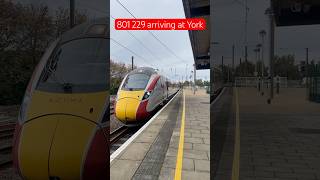 LNER Class 801 arriving at York [upl. by Roselia277]