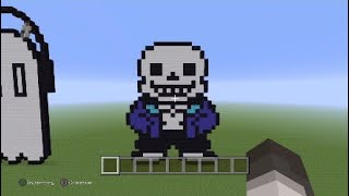 How to make Sans pixel art in Minecraft [upl. by Wendell]