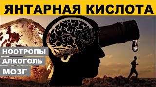 ЯНТАРНАЯ КИСЛОТА  Похмелье Нервное Истощение Фитнес Сахарный Диабет  Succinic Acid [upl. by Inaffyt]