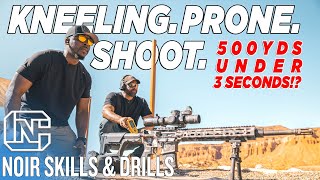 Fastest Way To Shoot 500 Yards While Getting Into The Prone Position  Noir Skills amp Drills [upl. by Hanser]