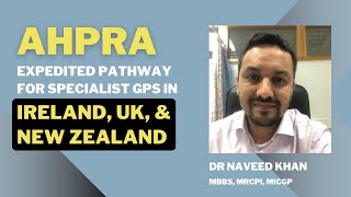 AHPRA Expedited pathway for specialist GPs [upl. by Adnorhs]