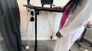 Sweetcrispy Electric Adjustable Standing Desk Review [upl. by Oiromed]