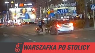 potrącenie rowerzysty Warszafka Po Stolicy [upl. by Netram]