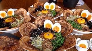 마제소바 Amazing Ramen Noodles Large Pork Flower is In Full Bloom  Korean street food [upl. by Ciapha]