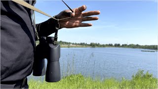 How To ATTACH Neck Strap Harness To Binoculars [upl. by Gershon267]