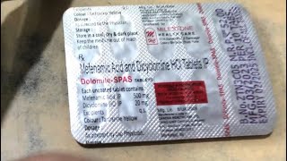 Dolomine Spas Tablet Full Information In Hindi  Uses  Side effects  Dosage [upl. by Elrod267]