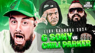 NO SÉ COMO HIZO PARA RAPEAR DESPUÉS DE ESO  REACCIÓN a CHILI PARKER vs G SONY  LIGABAZOOKA [upl. by Garrison]