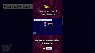 Nouns  Cases of NounPronoun  Possessive case of NounPronoun  English Grammar shorts [upl. by Alieka367]