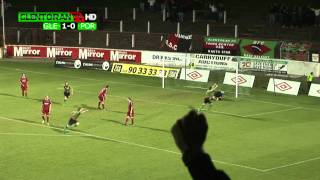 Glentoran 10 Portadown BURROWS GOAL [upl. by Novoj51]