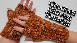 Crochet Gloves Tutorial  You Wont Believe How EASY These Are To Make [upl. by Adohr]