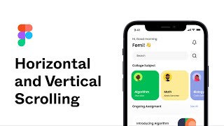 Horizontal and Vertical Scroll in Figma  Scrolling in Figma explained [upl. by Evets]