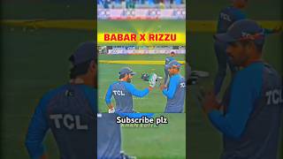 Babar x Rizzo 🥵🥶👀 cricket music shirtsvideo shortsfeed [upl. by Akinirt457]