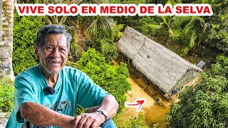 Este hombre VIVE FELIZ en la INMENSA Y SOLITARIA SELVA del Perú  Jordy Aventurero [upl. by Anavahs]