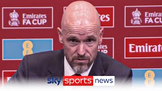 Erik ten Hag defends his position as Man Utd boss in fiery press conference [upl. by Doscher988]