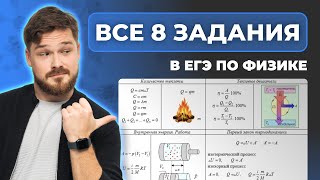 Все прототипы 8 задания в ЕГЭ по физике [upl. by Kered671]