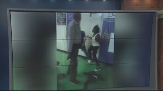 Fight breaks out between student teacher at Trezevant High School [upl. by Perkin429]