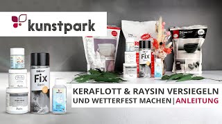 Raysin amp Keraflott versiegeln  wasserfest machen  Anleitung ✨ [upl. by Ayatnwahs]