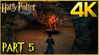 Harry Potter and the Philosophers Stone PC 4K 100 Walkthrough Part 5 Fire Seeds [upl. by Artep]