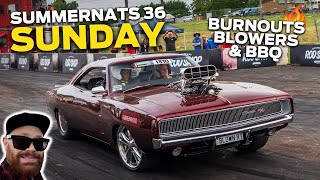 Summernats 36 Sunday  HUGE Grand Champion Fight Insane Burnouts amp MORE [upl. by Eustis880]