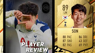 UN DELANTERO DESTACADO PARA FIFA 22  HEUNG MIN SON 89 REVIEW  FIFA 22 [upl. by Ariad846]