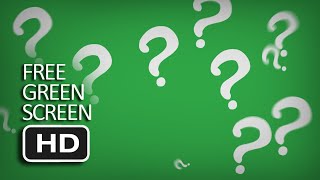 Free Green Screen  Question Mark Full [upl. by Aikit]