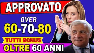 HAI PIÙ DI 60 ANNI ECCO I 12 NUOVI BENEFICI CHE TI SPETTANO NEL 2024 ➡ BONUS FINO A 850€ [upl. by Powers]