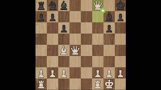 Double queen hanging checkmate 🗿chess [upl. by Geminian]