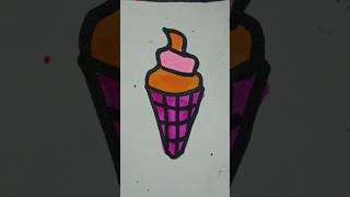 Very simple to draw and colour a butter Scotch 😋artdrawingcoloringviralvideoshortvideo funny [upl. by Jakoba391]