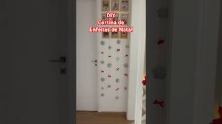 Diy cortina de enfeites de Natal diy natal diynatal decoracaodenatal [upl. by Ahsirtal390]