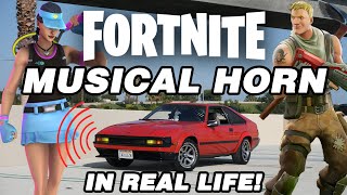 Fortnite Car Musical Horn in Real Life PUBLIC REACTIONS [upl. by Moyna]