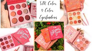 SFR Color 9 Color Eyeshadow Palette  Strawberry Shake Baby got Peach Smoke show just my luck [upl. by Hsetim]