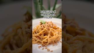 Macarrão á Carbonara Vegano Esse prato Merece Receita Aguardem [upl. by Kalle]