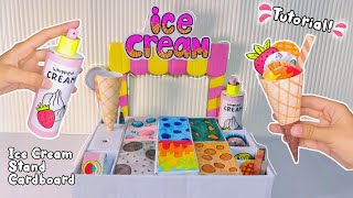 DIY Ice Cream Stand from cardboard🍦 Paper Squishy Ice Cream Shop✨ [upl. by Herates]