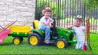 DIY Tractor agriculture project working model  Mini Farm Diorama With House For Cow ToroFarming68 [upl. by Eiram]