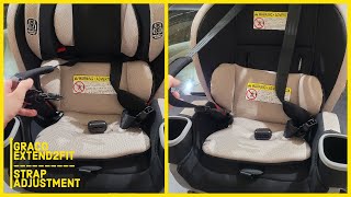 👶💺 How to Lengthen Graco Extend2Fit Car Seat Straps Straps too Short [upl. by Linoel61]