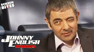 Johnny English Reborn Wheelchair Race Behind the scenes  Screen Bites [upl. by Amerd801]