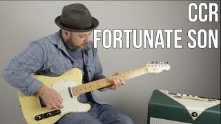 CCR Fortunate Son Guitar Lesson  Tutorial [upl. by Cheshire902]