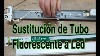 COMO INSTALAR UN TUBO FLUORESCENTE [upl. by Liemaj]