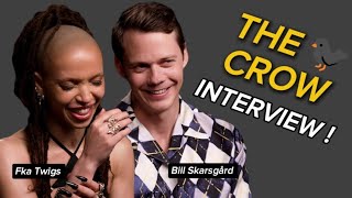 The Crows Bill Skarsgård amp Fka Twigs Interview [upl. by Paris]