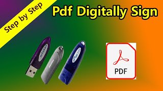 How To Sign PDF With Digital Signature  Adobe Reader Digital Signature  Pdf Digital Sign [upl. by Eitsym]