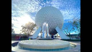 New 2021 EPCOT Entance Area 3 Hour Loop [upl. by Heinrike920]