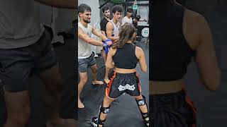 Girl Takes Down Guys with Powerful Leg Kicks [upl. by Raama]