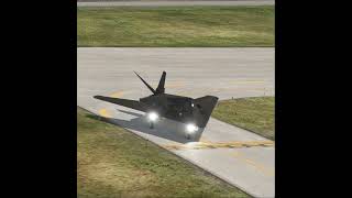 Super RARE F 117 Nighthawk stealth fighters departing an unknown airbase [upl. by Annaul]