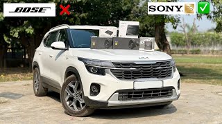 2024 Kia Seltos Base Model मे ₹ 1 Lakh का Sony ES Crystal Clear Music System  BOSE से भी Tagda🔊❤️ [upl. by Ayocal]