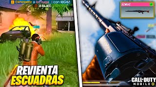 La NUEVA AMETRALLADORA LIGERA que REVIENTA a ESCUADRAS COMPLETAS en BATTLE ROYALE COD MOBILE MG42 [upl. by Lucier983]