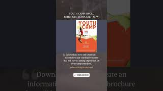 Step into the realm of vibrant camp brochures with Youth Camp BiFold Brochure Template for Canva [upl. by Johiah977]