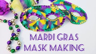 Mardi Gras Mask Making [upl. by Tandi]