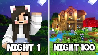 💙100 NIGHTS In a Minecraft World [upl. by Coffey]